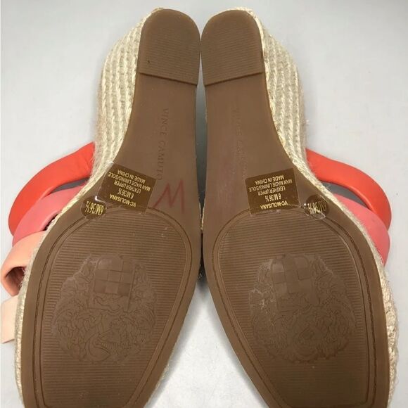 Vince Camuto Molisana Gradient Ombre Pink Leather Espadrilles Sandals Women 6M - Picture 12 of 16